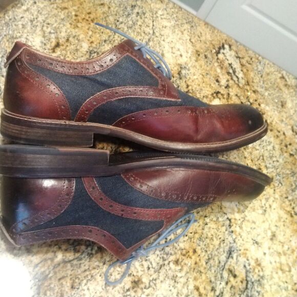 Vintage Foundry Co. Men\'s VF112-SE Brown Wingtip Leather Dress Shoes US 10.5 main image 4